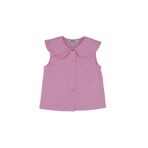 Kız Bebek Bebe Yakalı Kolsuz Pembe Gömlek 6-12 Ay (68-74 cm)