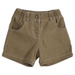 Kız Bebek Beli Lastikli Camel Kot Şort 12-18 AY (80-86 cm)