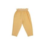 Kız Bebek Beli Lastikli Cepli Sarı Pantolon 12-18 Ay (80-86 cm)