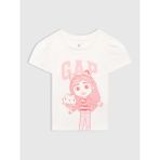 Kız Bebek Beyaz Gap Logo Grafik T-Shirt - 6 - 12 Ay