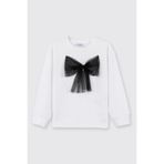 Kız Bebek Beyaz Sweatshirt 3 Yaş (98 cm)