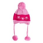 Kız Bebek Çiçek İşlemeli Pembe Bere 1160