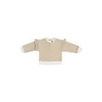 Kız Bebek Çizgi Desenli Bej Sweatshirt 6-12 Ay (68-74 cm)