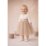 Kız Bebek Elbise - Wondress - Bal Rengi - 12-Ay - W2070-BAL Rengi-12-Ay - 1 - 3 Ay - Pembe