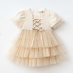 Kız Bebek Elbise - Wondress - Ecru - 12-Ay - W2069-ECRU-12-AY - 1 - 3 Ay - Pembe