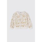 Kız Bebek Fermuarlı Beyaz Sweatshirt 0-6 Ay (56-62 cm)