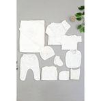 Kız Bebek Hastane Çıkışı 10 Lu Yenidoğan Süslü Zıbın Seti Stl6745