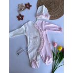Kız Bebek Hastane Çıkışı - Koyu Pembe Beyaz - 3 - 6 Ay
