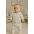 Kız Bebek Ikili Pijama Takımı - Beyaz - Bordo - 6 Ay