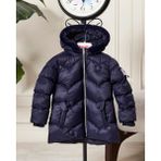 Kız Bebek Kapüşonlu Fermuarlı Şişme Mont 51351