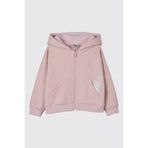 Kız Bebek Kapüşonlu Pembe Sweatshirt 0-6 Ay (56-62 cm)