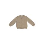 Kız Bebek Kedi Kapitoneli Fermuarlı Bej Sweatshirt 12-18 AY (80-86 cm)