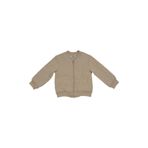 Kız Bebek Kedi Kapitoneli Fermuarlı Bej Sweatshirt 3 Yaş (98 cm)