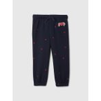 Kız Bebek Lacivert Gap Logo Kalp Desenli Pull-On Jogger Fleece Eşofman Altı - 6 - 12 Ay
