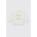 Kız Bebek Nakış Detaylı Ekru Sweatshirt 12-18 AY (80-86 cm)