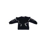 Kız Bebek Nakışlı Lacivert Sweatshirt 0-6 Ay (56-62 cm)