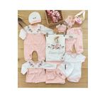 Kız Bebek Natural Lüx Organik Hastane Çıkışı Yenidoğan Seti STL4663