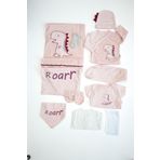 Kız Bebek Organik Natural Pembe 10 Lu Hastane Çıkışı Set STL6224