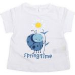 Kız Bebek Papatya Baskılı T-Shirt CK50532 - Beyaz - 12 - 18 Ay