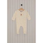 Kız Bebek Patikli Tulum Krem - 0 - 3 Ay