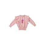 Kız Bebek Pembe Sweatshirt 0-6 Ay (56-62 cm)
