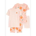 Kız Bebek Pijama Set 4'lü Paket 12 Ay-24 Ay Çok Renkli