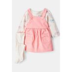 Kız Bebek Salopet Set CTR-1T567310 - Pembe - 6 Ay