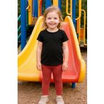 KIZ BEBEK TAYT DÜZ RENK LİKRALI KUMAŞ ESNEK KİREMİT RENGİ 9 Ay