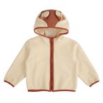 Kız Bebek Tilki Kulaklı Peluş Bej Sweatshirt 12-18 AY (80-86 cm)