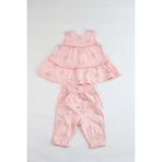 Kız Bebek Tunik Model Alt-Üst Takım Açık Pembe 12 Ay