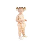 Kız Bebek Tunik Model Alt-Üst Takım Turuncu 6 Ay