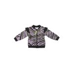 Kız Bebek Zebra Desenli Fermuarlı Siyah Sweatshirt 6-12 Ay (68-74 cm)