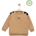 Kız Çocuk %100 Pamuk Fiyonk Detaylı Bej Sweatshirt - Şık ve Rahat Tasarım - 8 - 9 Yaş