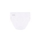 Kız Çocuk %100 Pamuklu Ribana Taş Detaylı Slip Külot | Beyaz K0840