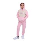 KIZ ÇOCUK 3 İPLİK EŞOFMAN TAKIMI KARAKTER NAKIŞLI KAPÜŞONLU CEPLİ E5 PEMBE 9-10 Yaş