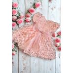 Kız Çocuk Abiye Kız Çocuk Elbise Kız Çocuk Düğün Elbise Dantel - 1 Yaş - Pembe