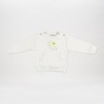 Kız Çocuk Baskı Detaylı Sweatshirt Ekru