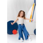 Kız Çocuk Bol Pantolon - Indigo - 11 - 12 Yaş