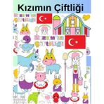 Kız Çocuk Çiftlik 2,5 Metre Dev Boyama Kağıdı | Doğum Günü Özel Eğitici Aktivite Hediyesi - Çok Renkli