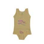 Kız Çocuk Cool Baskılı Atlet Külot Takım 8623 BGL-ST03484 SARI 5 YAŞ