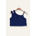 Kız Çocuk Crop Atlet - Lacivert - 3 - 4 Yaş