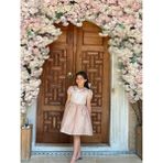 kız Çocuk Doğum Günü Bayramlık Abiye Pudra Pembesi Elbise - 3 - 4 Yaş - Pudra - Pembe