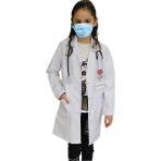 Kız Çocuk Doktor Önlüğü ( 2 -15 Yaş Aralığı Bedenler ) Öğretmen Laboratuvar Beyaz Önlük - 10 - 11 Yaş