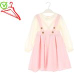 Kız Çocuk Elbise Salopetli - Pembe - 2 Yaş