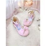 Kız Çocuk Elsa Prenses Minik Topuklu Abiye Ayakkabı - Pembe - 32