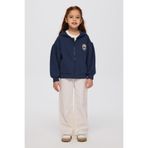 Kız Çocuk Fermuarlı Lacivert Sweatshirt 12 Yaş (152 cm)