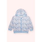Kız Çocuk Fermuarlı Mavi Sweatshirt 7 Yaş (122 cm)