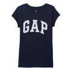 Kız Çocuk Gap Logo T-Shirt Lacivert