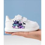 Kız Çocuk Harika Unicorn Baskılı Spor Ayakkabı Sneaker - Beyaz