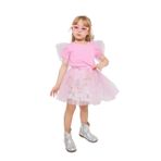 Kız Çocuk İç Astarlı Desenli Tütü Etek Bady&Toka 3 'lü Set (Pembe, 7-8 yaş)